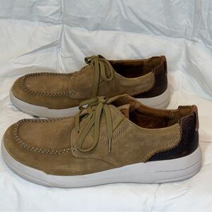 Clarks Driftway Low Men's Beige Suede Boat Shoe - Size 11
